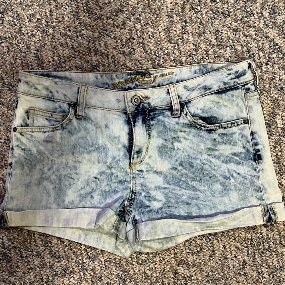 Acid Wash Denim Shorts - Size 9